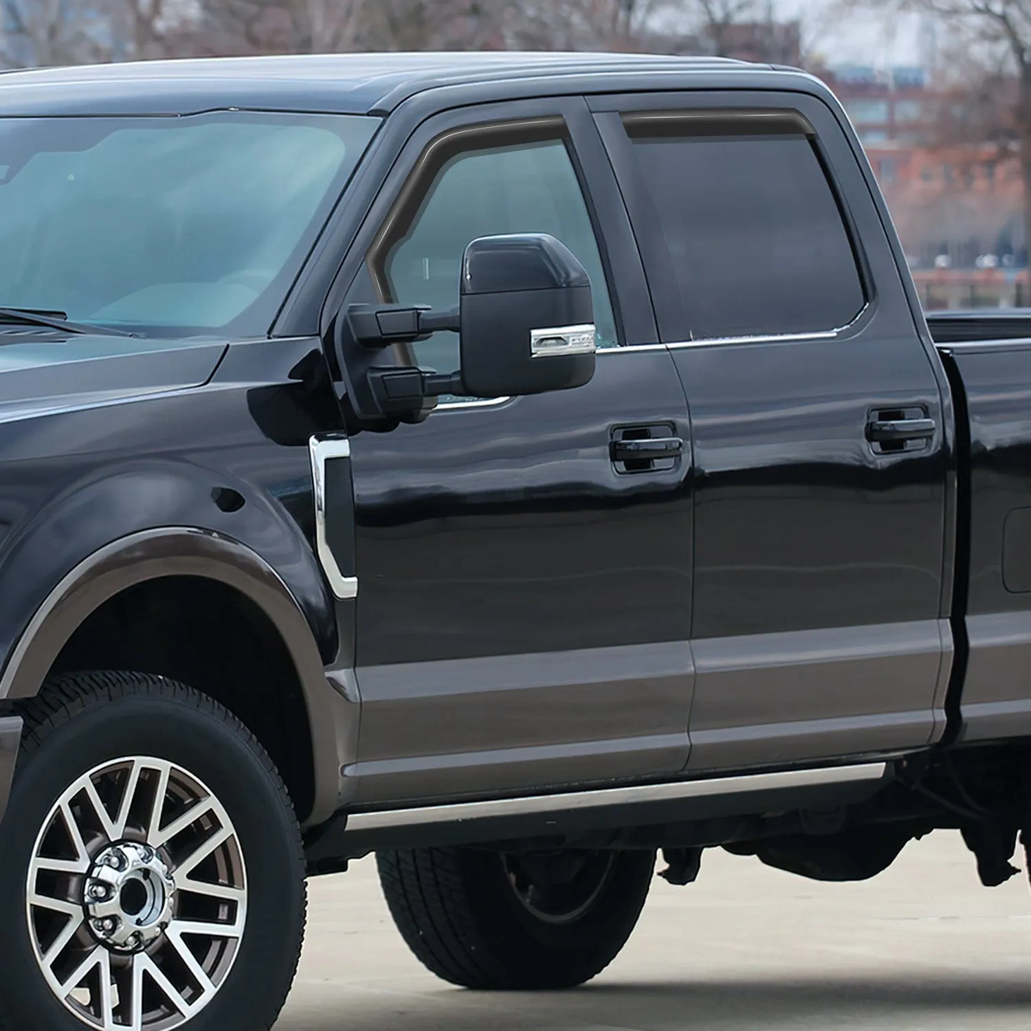2004-2014 Ford F150 Super Cab Rain Guards Acrylic 4Pcs