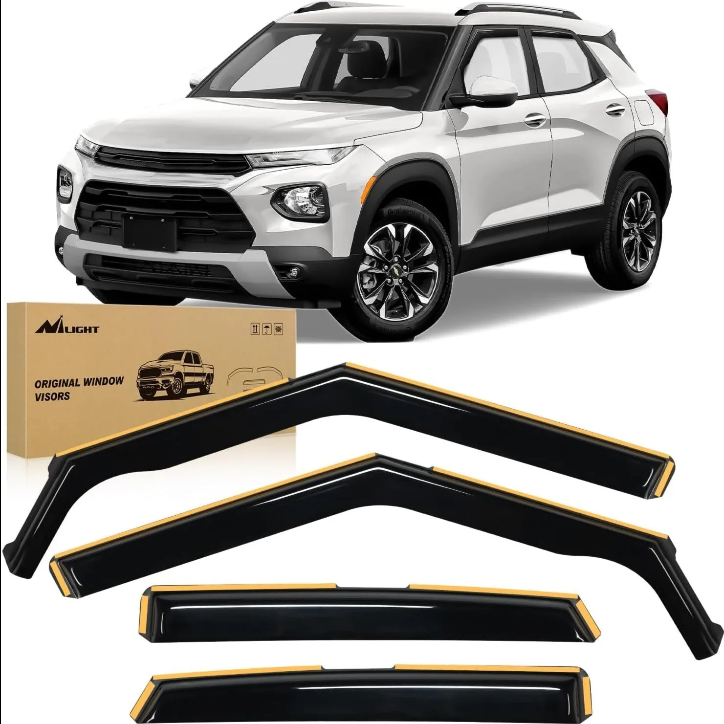 2021-2024 Chevy Trailblazer Rain Guards Acrylic 4Pcs