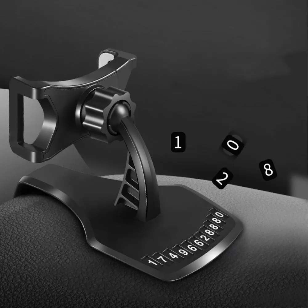 3 in 1 Car GPS Smartphone Holder: Dashboard / Visor Clamp   AC Grid Clip for Explay Infinity II - Black