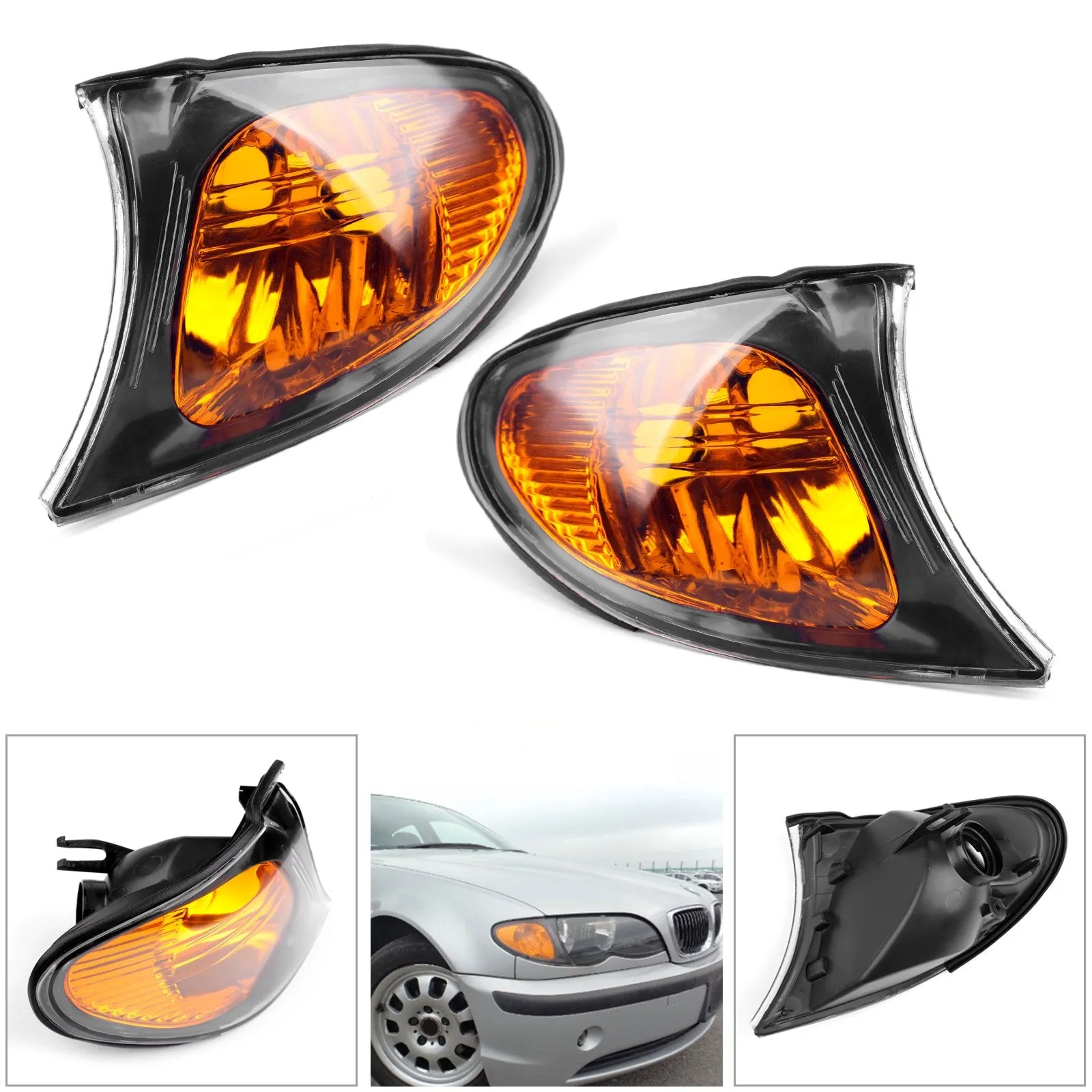 Areyourshop Front Indicator Turn Signal Yellow Corner Lights For
