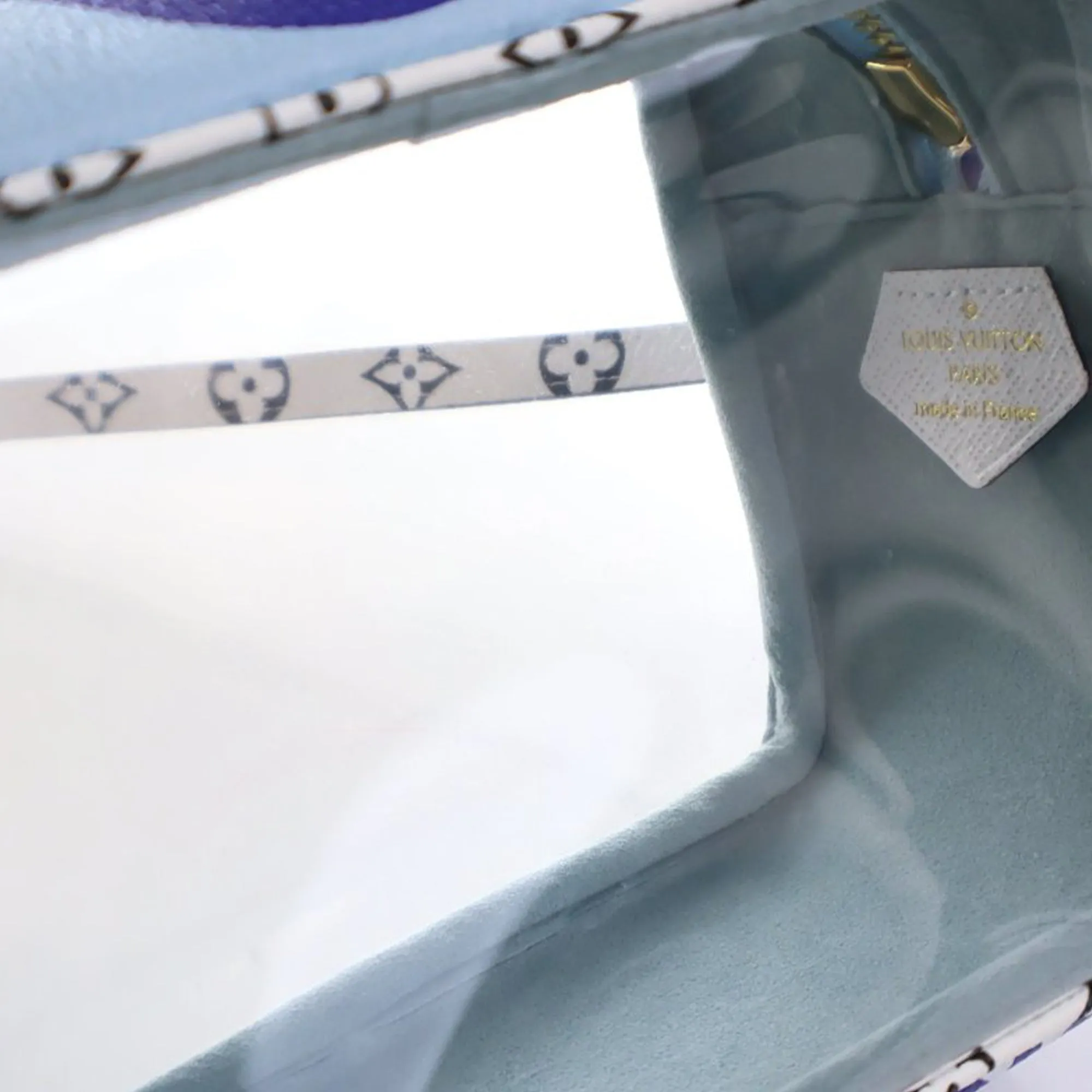 Blue Louis Vuitton Monogram Giant Beach Pouch Shoulder Bag