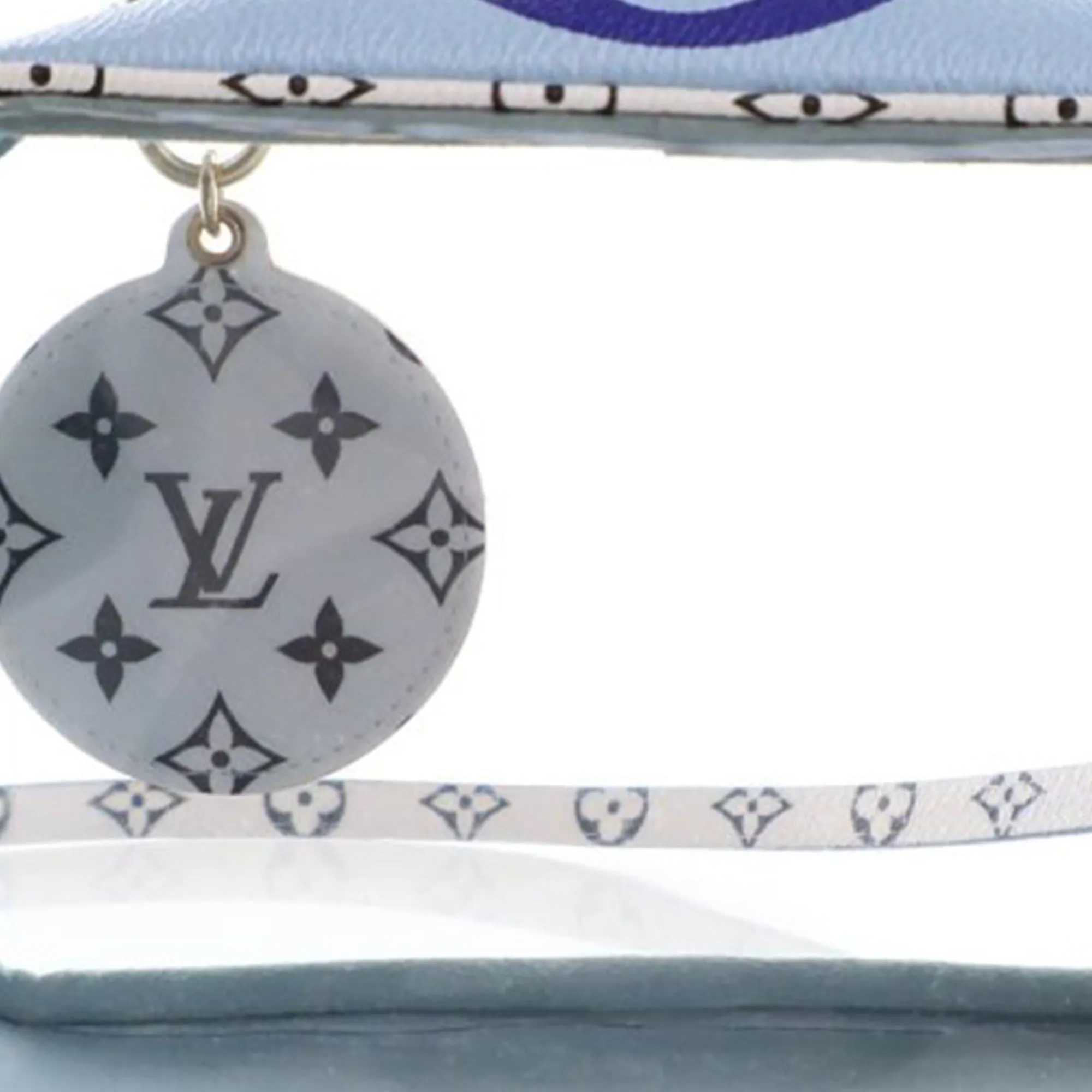 Blue Louis Vuitton Monogram Giant Beach Pouch Shoulder Bag