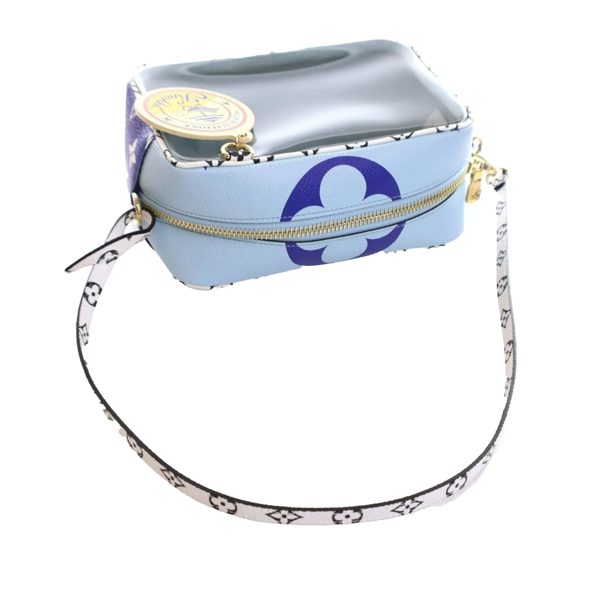 Blue Louis Vuitton Monogram Giant Beach Pouch Shoulder Bag