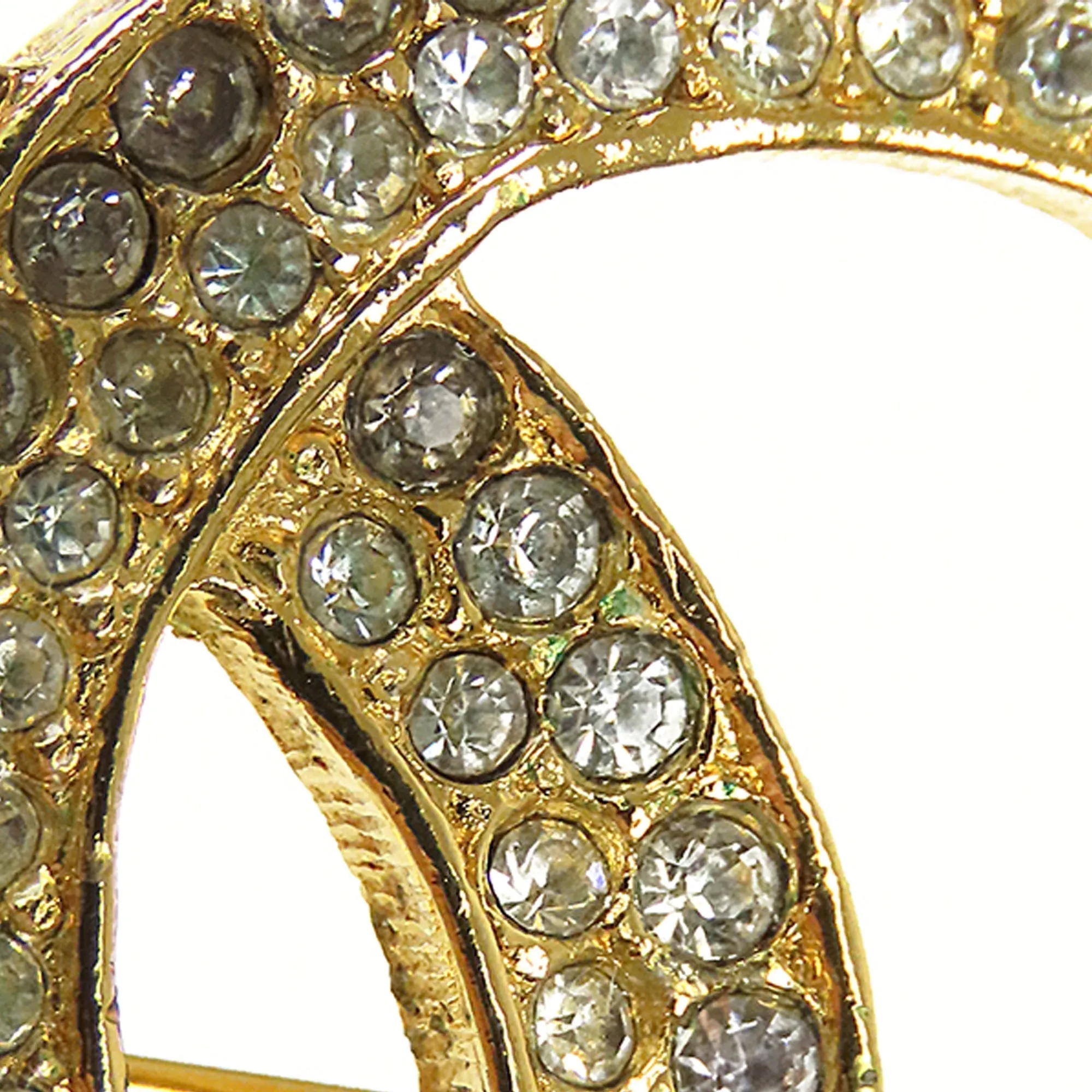 CHANEL CC Rhinestone Brooch Costume Brooch