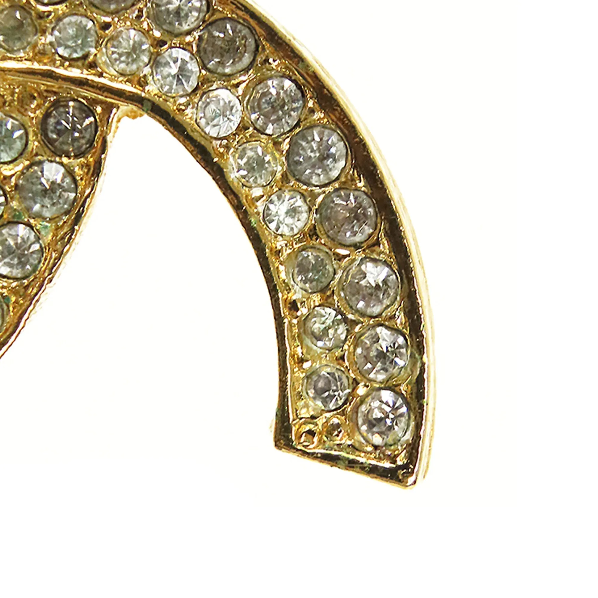 CHANEL CC Rhinestone Brooch Costume Brooch
