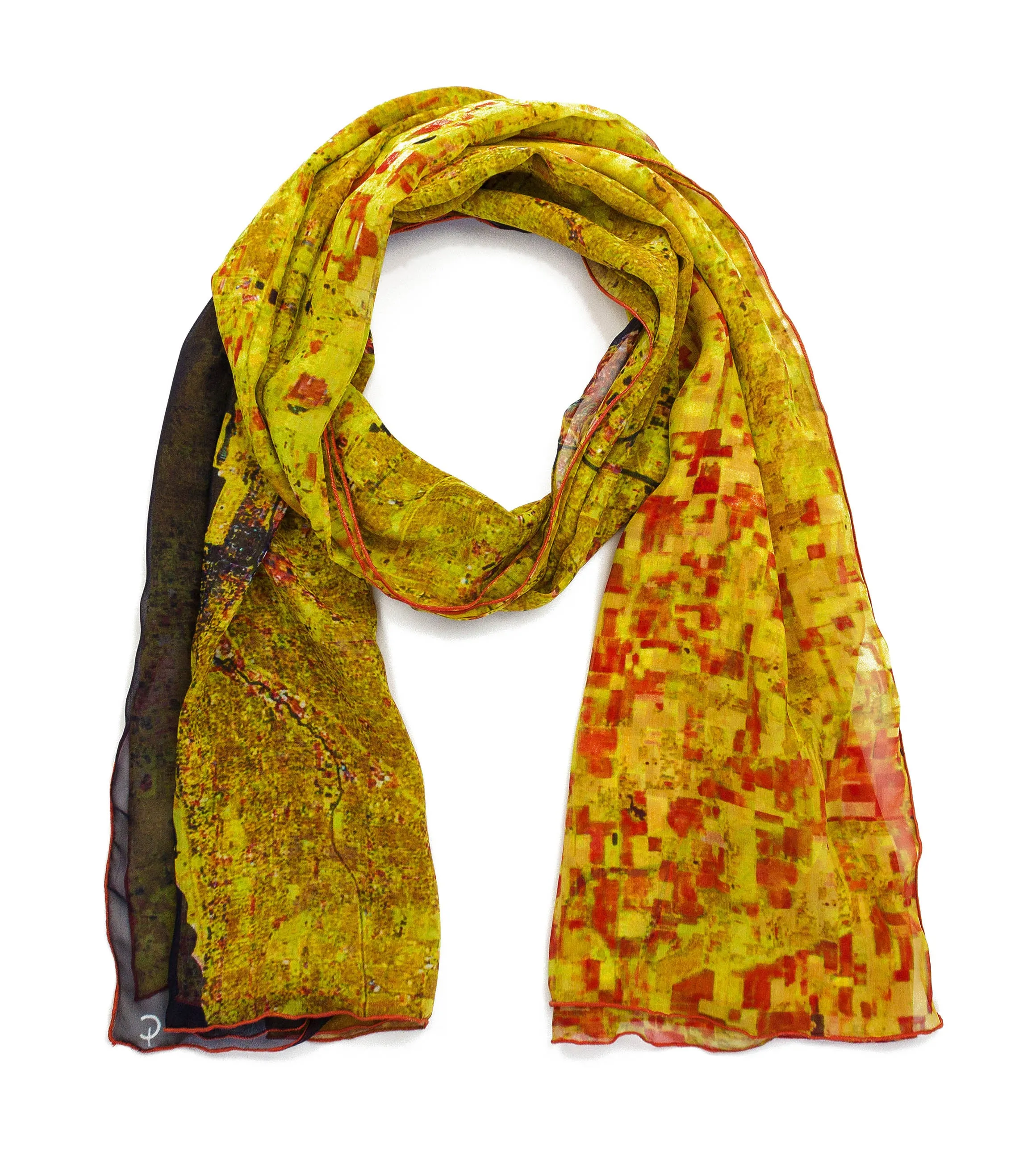 Chicago Gold Rectangular GGT Scarf