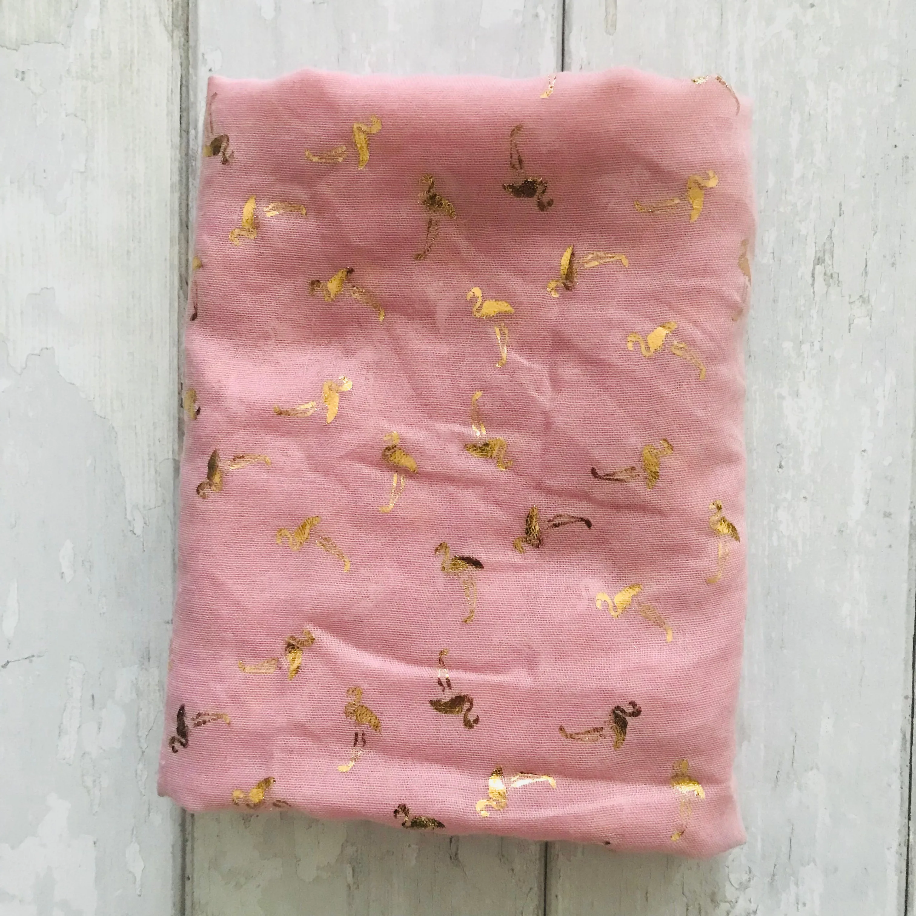 Golden Flamingos Scarves