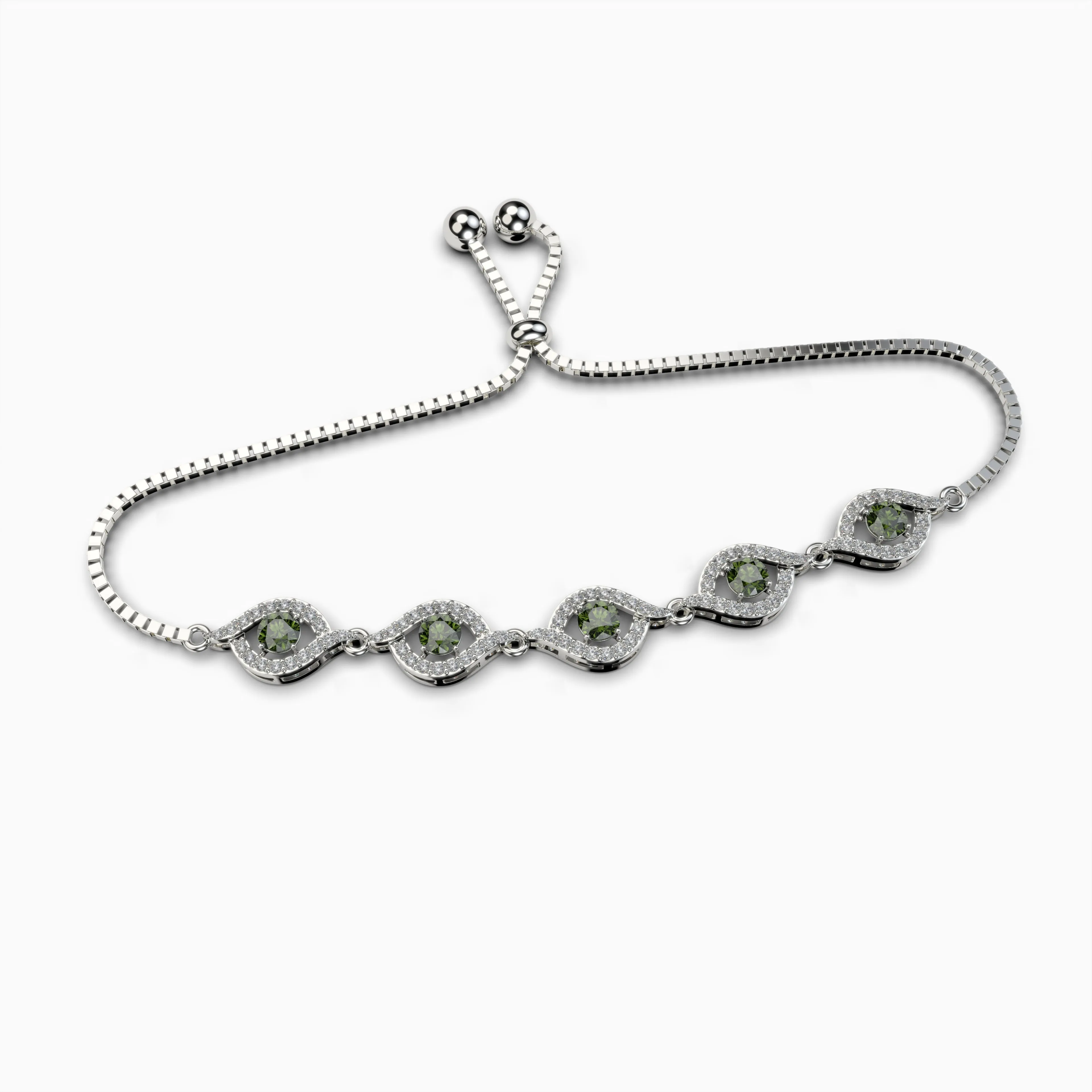 Green Amethyst Bracelets - Leilani