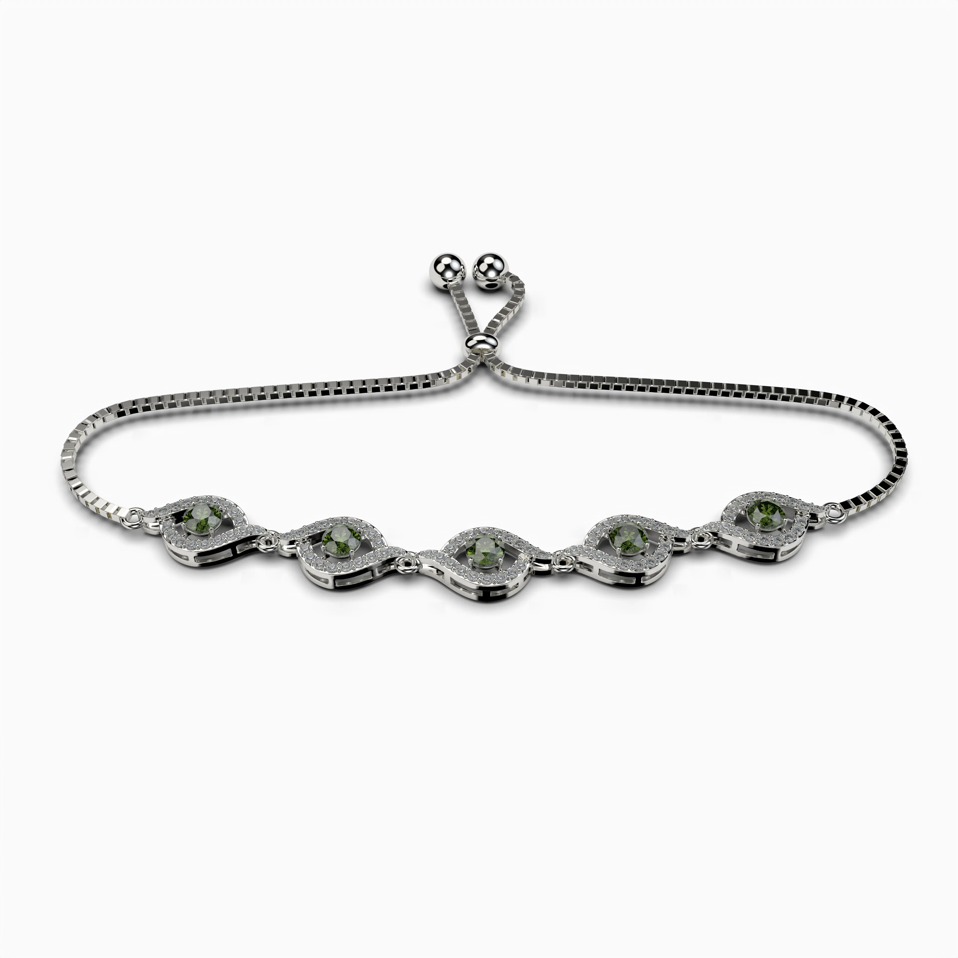 Green Amethyst Bracelets - Leilani