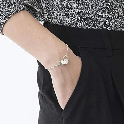 Infinity Bracelet/ Anklet with Initial Charms