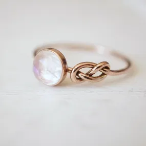 Infinity Knot Ring Engagement Ring