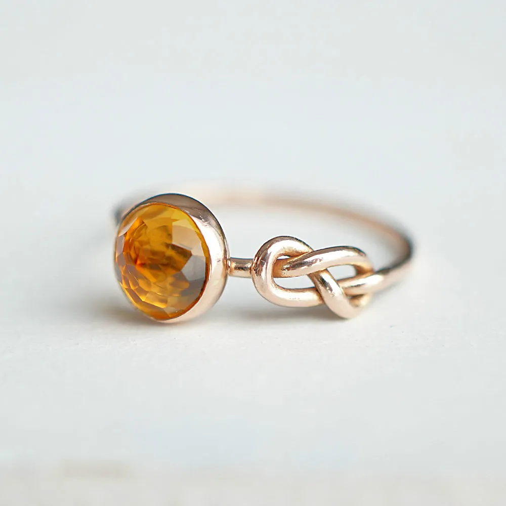 Infinity Knot Ring Engagement Ring