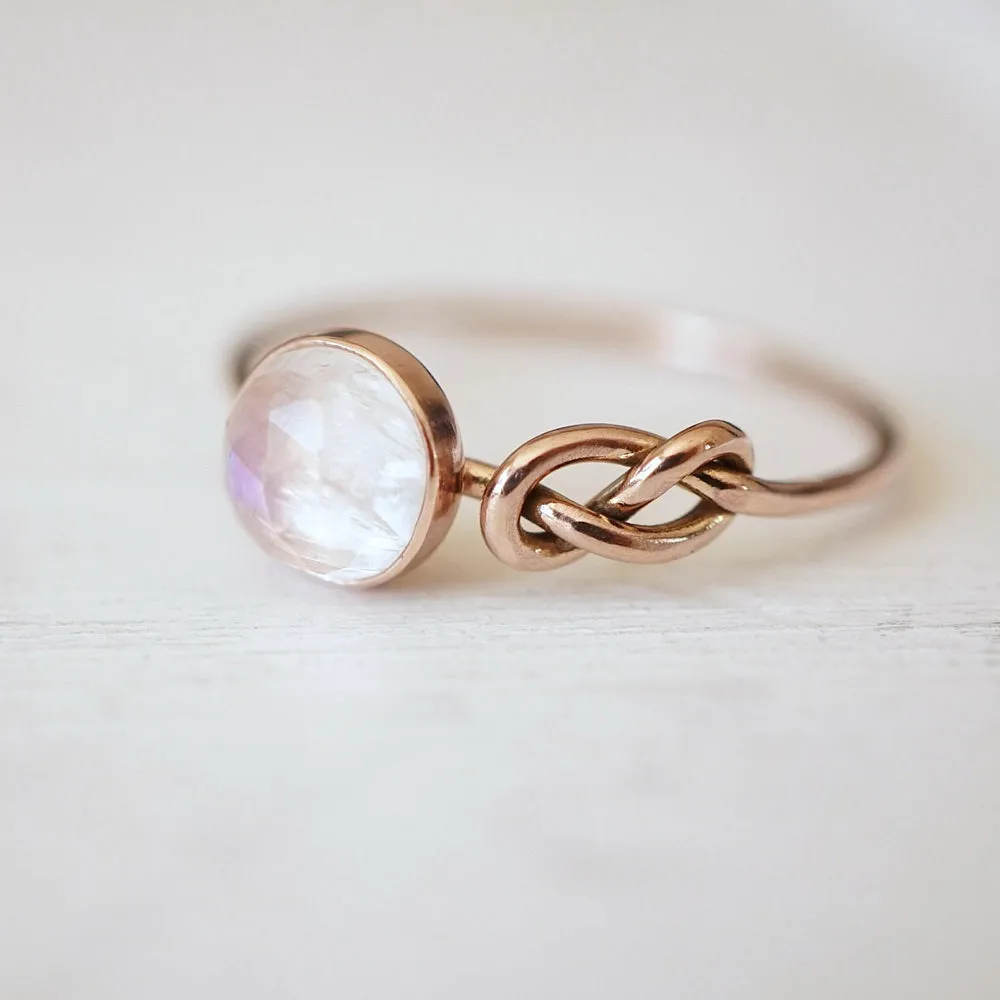 Infinity Knot Ring Engagement Ring