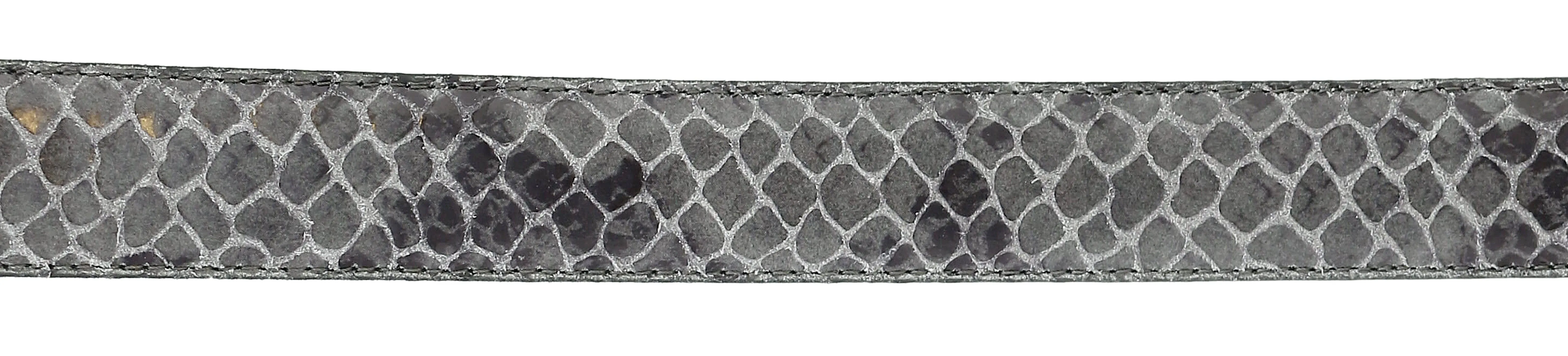 Pierre Cardin Dark Grey Python Embossed Classic D-Ring Adjustable Belt Adjustable Mens Belt-