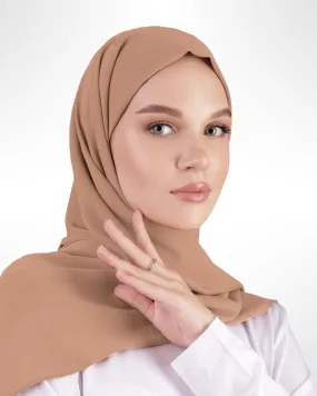 Premium Chiffon Hijab – Mocha