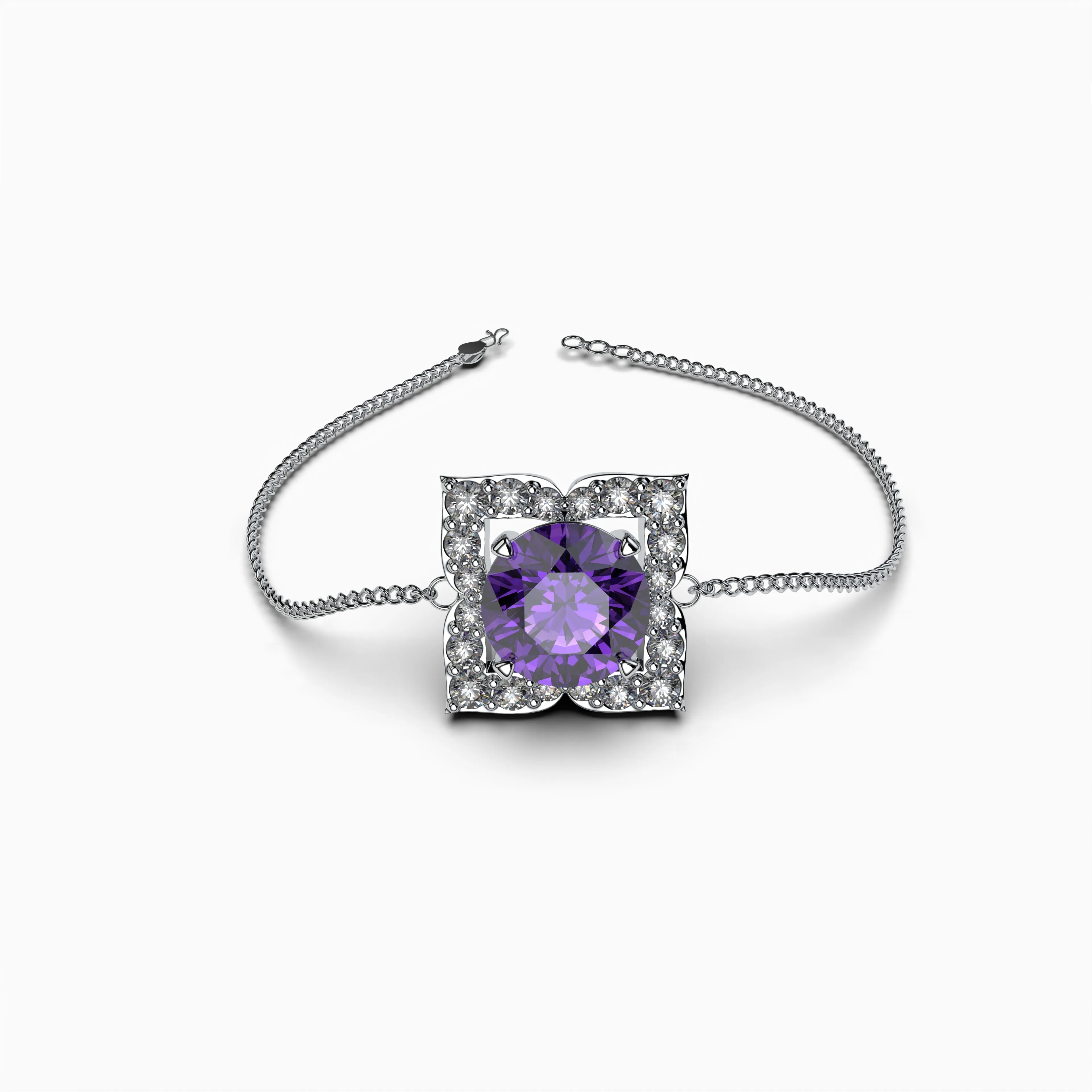 Purple Amethyst Bracelets - Natalie