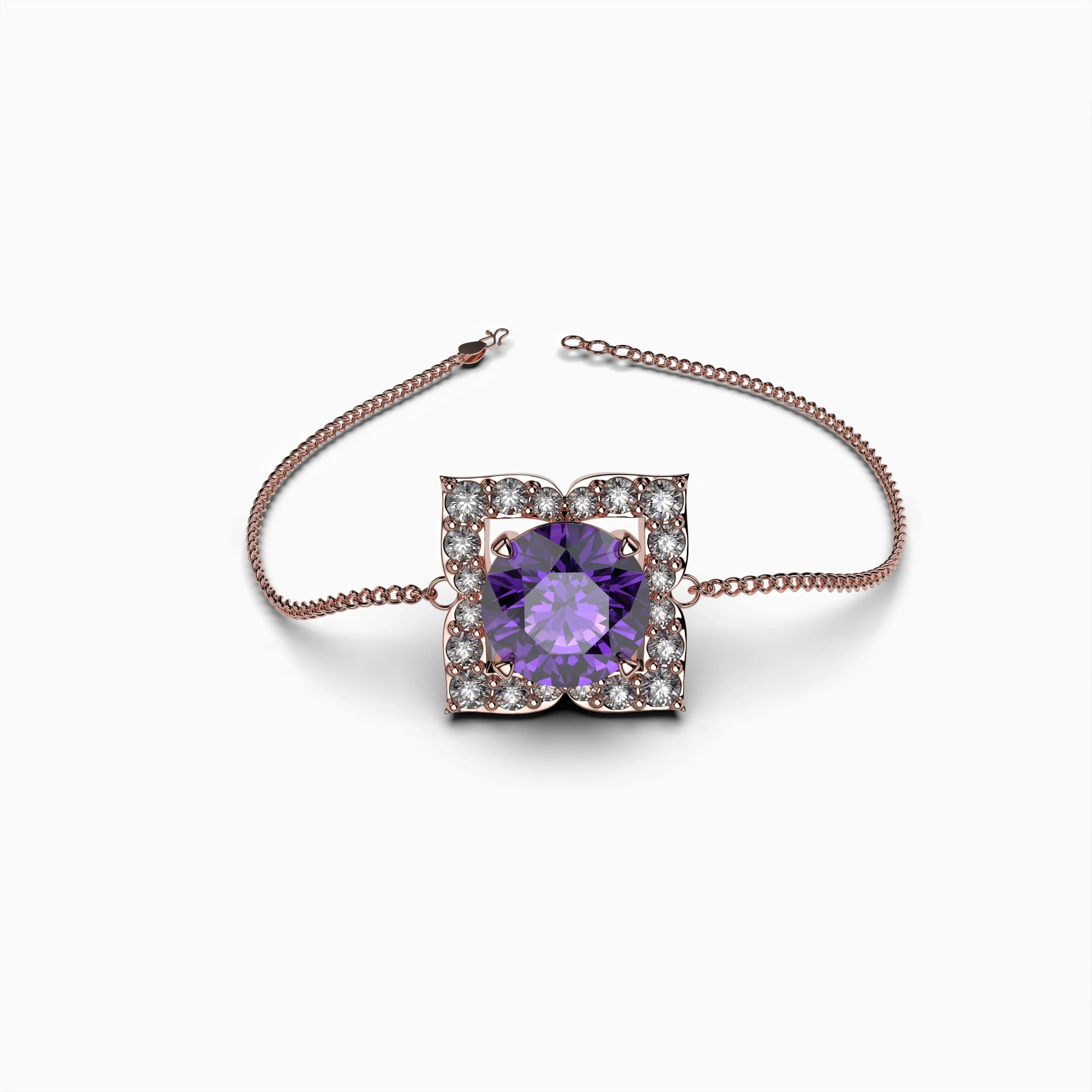 Purple Amethyst Bracelets - Natalie